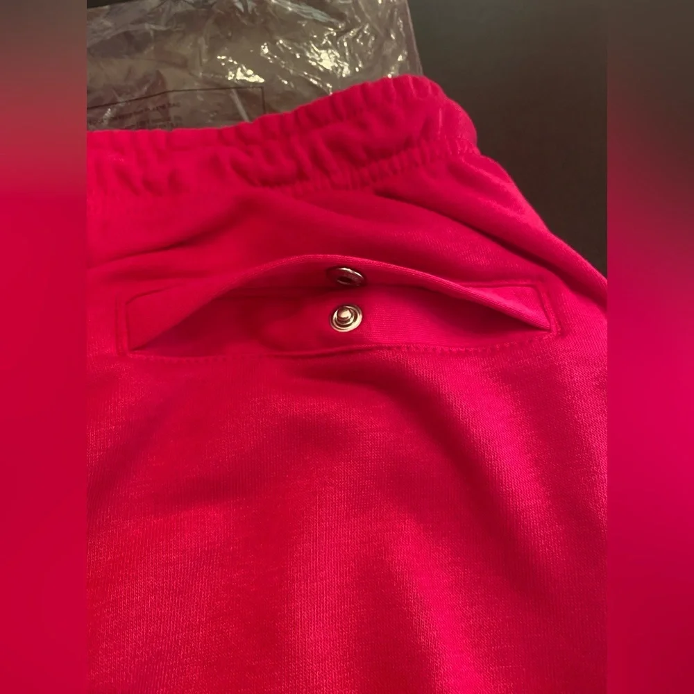 NWT Nike French Terry Sweat Shorts Fireberry‎ Pink Palm Trees HJ6879-615 Mens